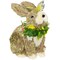 Northlight Easter Bunny with Butterfly Straw Figurine - 8"